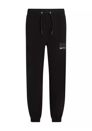 Karl Lagerfeld Jeans logo-patch track pants - Black
