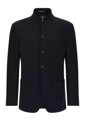 Boggi Milano mandarin-collar patch-pocket blazer - Black