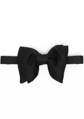 TOM FORD textured silk bow tie - Black
