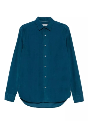 Canali long-sleeve cotton shirt - Blue