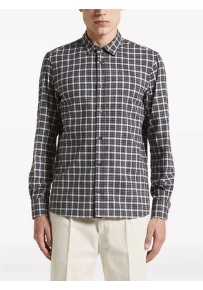 Peserico check-pattern shirt - Brown