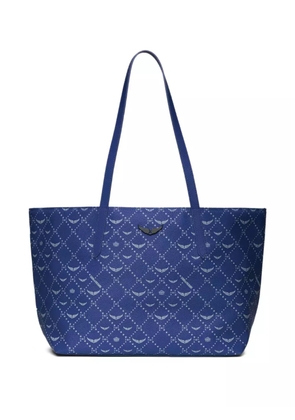 Zadig&Voltaire Z Shopper wings monogram shoulder bag - Blue