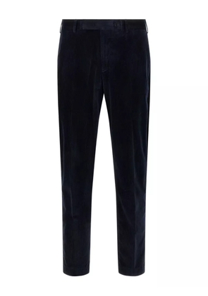 PT Torino elastic-waistband corduroy trousers - Blue