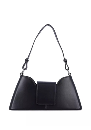 Justine Clenquet Marla flap-detail leather shoulder bag - Black
