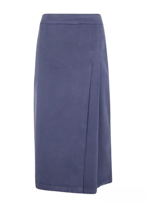 ASPESI pleated wrap skirt - Blue