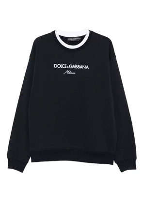 Dolce & Gabbana embroidered-logo sweatshirt - Blue