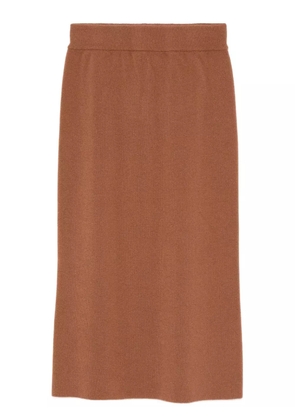 Daniele Fiesoli merino-blend midi skirt - Brown