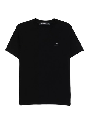 Karl Lagerfeld Ikon-embossed T-shirt - Black