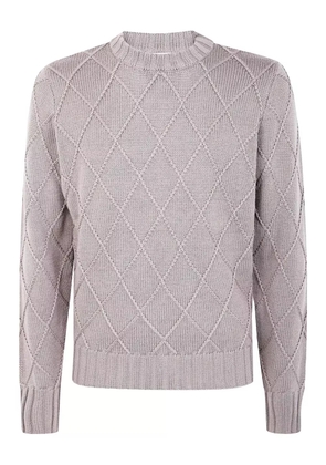 Filippo De Laurentiis diamond-pattern merino-wool sweater - Neutrals