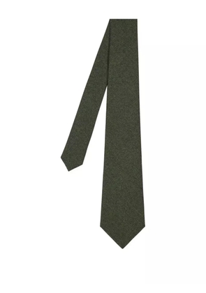 Paul Smith speckled-lining merino wool-cashmere blend tie - Green