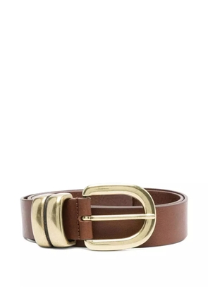 By Malene Birger buckle leather belt - Brown