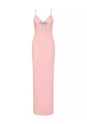Rebecca Vallance Loxley sequinned bow-detail maxi dress - Pink