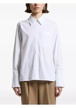Peserico pocket-cuff cotton-blend shirt - White