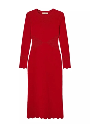 TWINSET scalloped-hem knit dress - Red