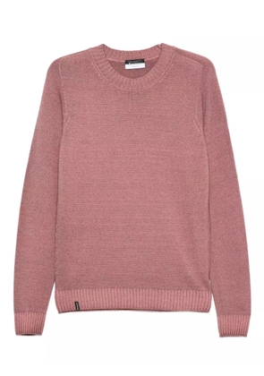 AROVESCIO crew-neck ribbed sweater - Pink