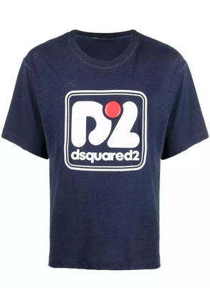 DSQUARED2 logo-print T-shirt - Blue