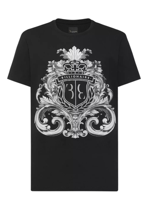 Billionaire crest-print T-shirt - Black