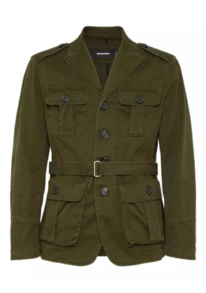 DSQUARED2 belted military jacket - Green