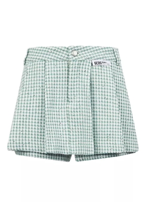 GCDS checked shorts - Green
