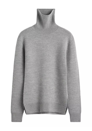 TOTEME high-neck double knit sweater - Grey