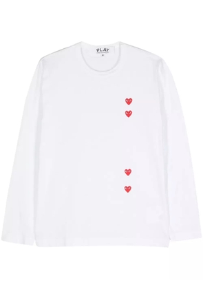 Comme Des Garçons Play heart-print cotton T-shirt - White