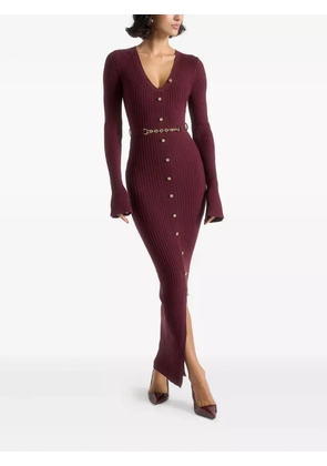 Manière De Voir Assia knitted maxi dress - Red