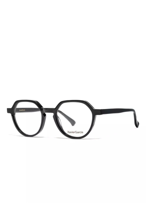 Xavier Garcia Design BK geometric glasses - Black