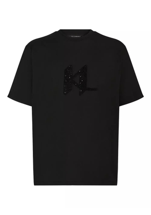 Karl Lagerfeld sequin-embellished T-shirt - Black