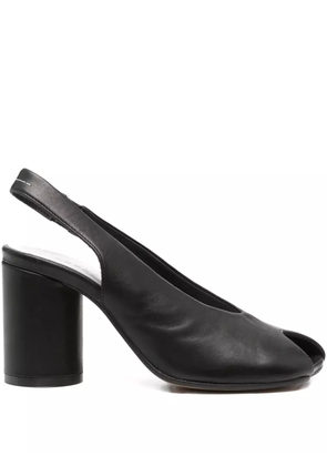 Maison Martin Margiela Pre-Owned 100mm slingback calf-leather pumps - Black