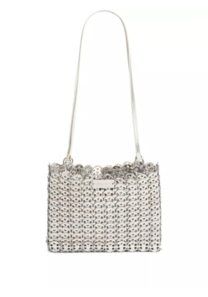 Rabanne 1969 chain-link leather shoulder bag - Grey