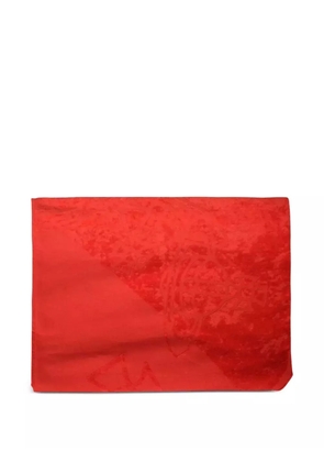 Vivienne Westwood logo-detail cotton beach towel - Red