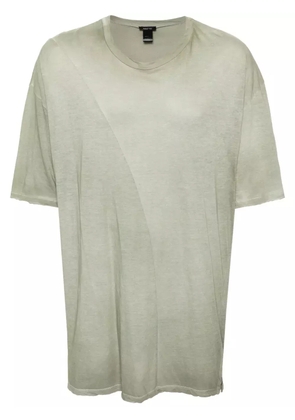 Avant Toi drop-shoulder mélange T-shirt - Green