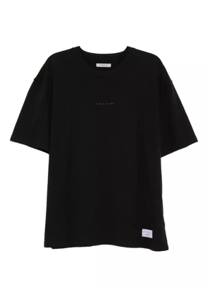 Ih Nom Uh Nit silicone logo T-shirt - Black