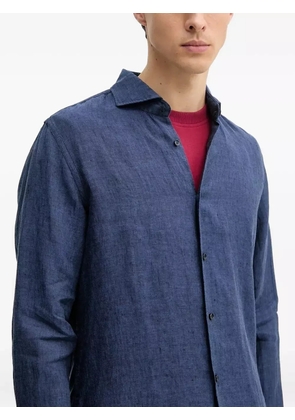 Joop! long-sleeve linen shirt - Blue