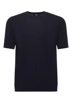 ALPHA STUDIO short-sleeve knitted T-shirt - Black