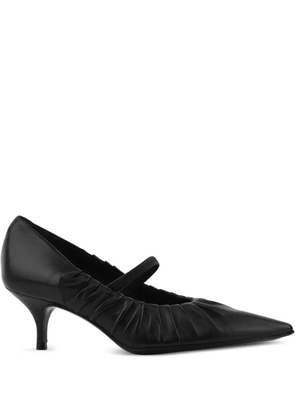 Paul Warmer pleated kitten-heel pumps - Black