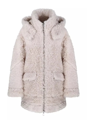 Urbancode Reversible hooded fleece-lined coat - Neutrals
