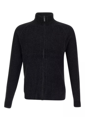 RRD ribbed zip-up cardigan - Black