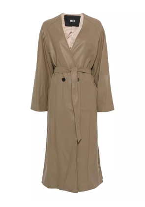 Eleh belted coat - Brown
