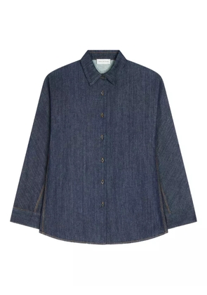 DRIES VAN NOTEN contrast-stitching denim shirt - Blue
