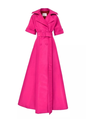 Carolina Herrera short-sleeve belted maxi dress - Pink