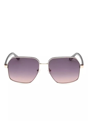 GUESS EYEWEAR square-frame sunglasses - Gold