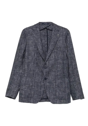 Tagliatore checked wool blazer - Blue