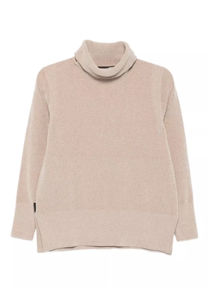 RRD turtleneck side-split sweater - Neutrals