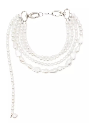 Atu Body Couture pearl multi-strand necklace - White