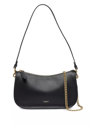 Coach zip-closure chain strap shoulder bag - Black