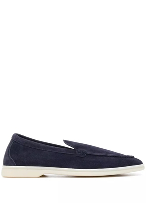 Scarosso almond toe loafers - Blue