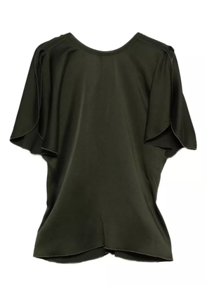 Victoria Beckham draped-sleeve blouse - Green
