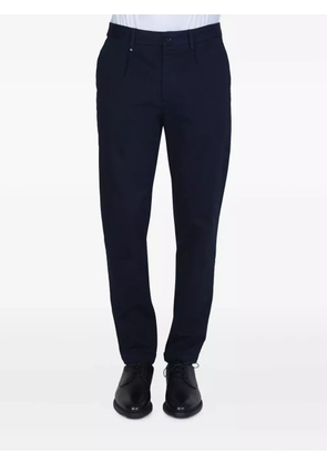 BOSS logo-patch trousers - Blue