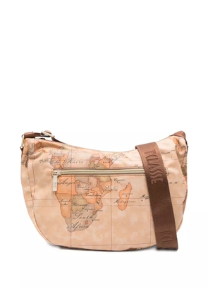 ALVIERO MARTINI 1° CLASSE map-print crossbody bag - Neutrals